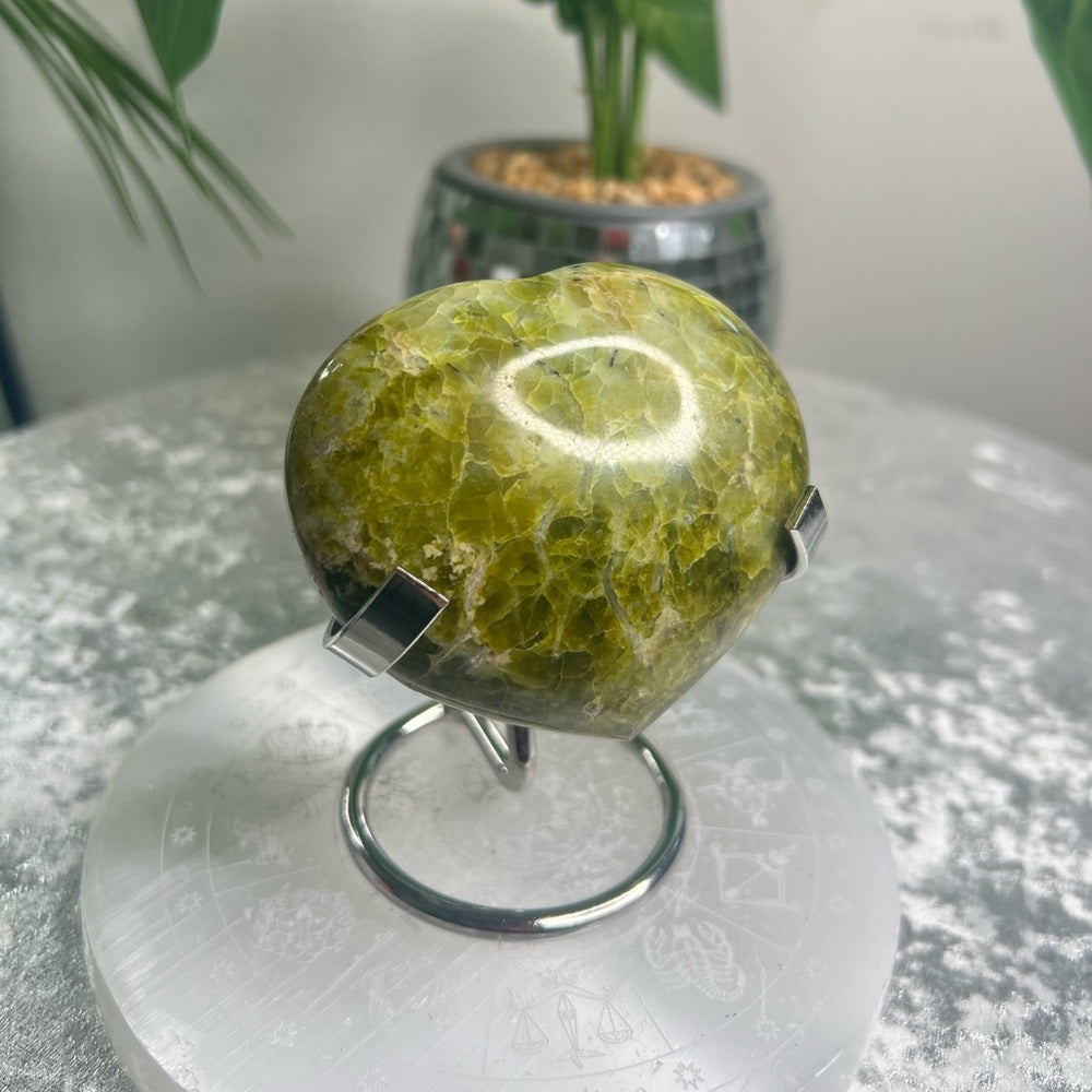Green Opal Heart - GOH03