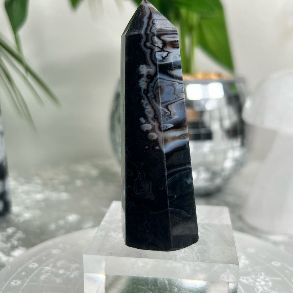 Black Sardonyx Tower- BST02
