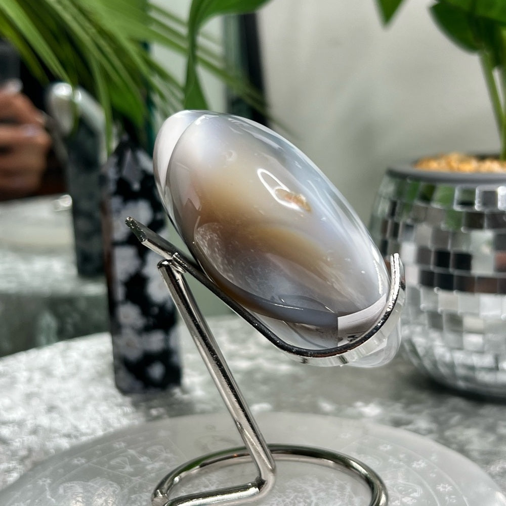 Orca Agate Heart- OAH1