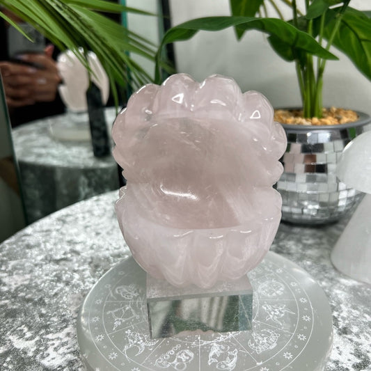 Rose Quartz Clam- RQC02