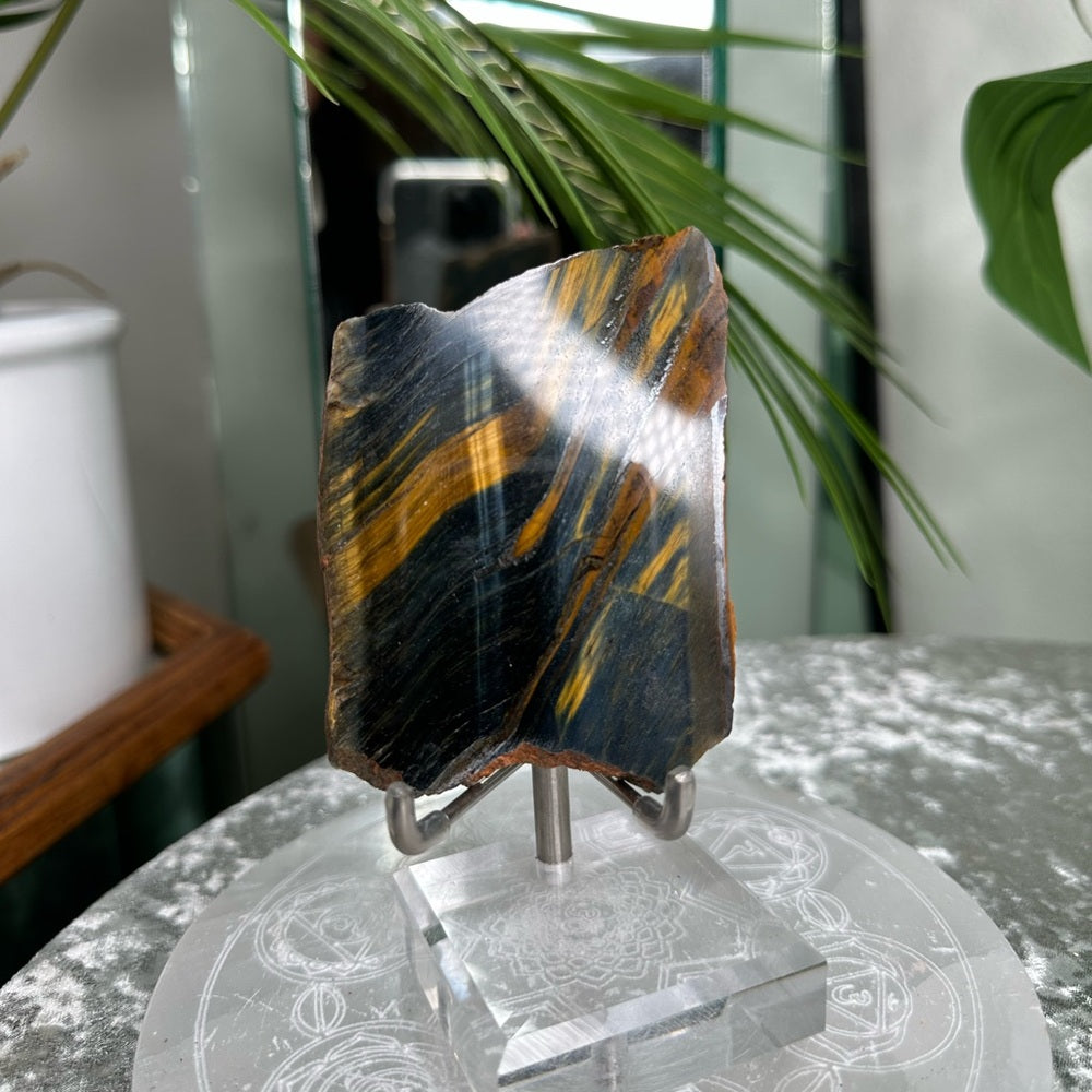 Blue Golden Tigers-eye Polished slabs-  BGT1