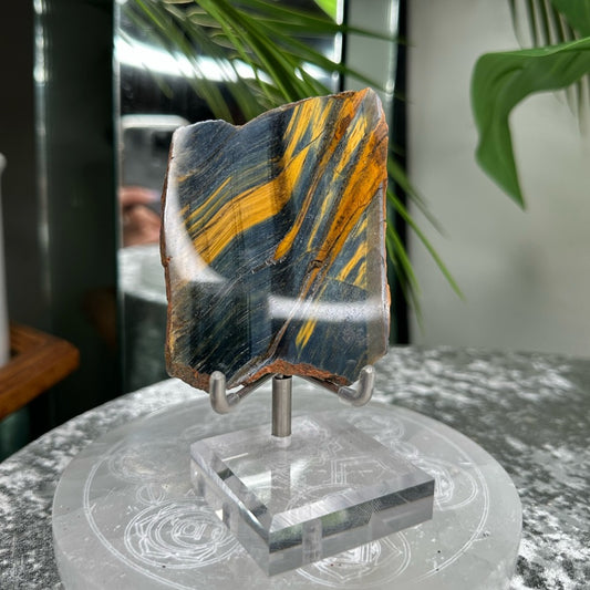 Blue Golden Tigers-eye Polished slabs-  BGT1