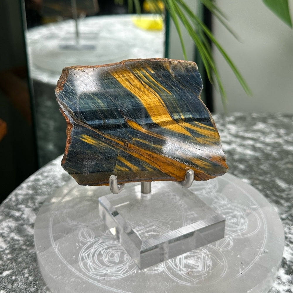 Blue Golden Tigers-eye Polished slabs-  BGT1