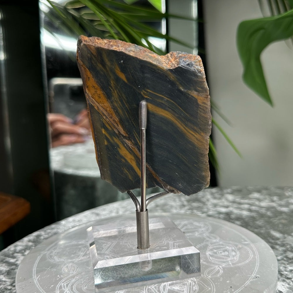 Blue Golden Tigers-eye Polished slabs-  BGT1