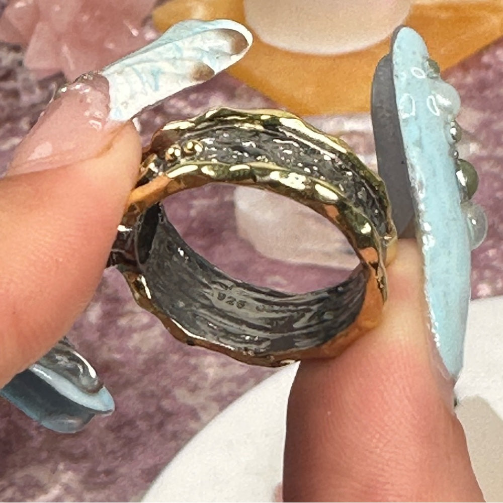Larimar ring size 9