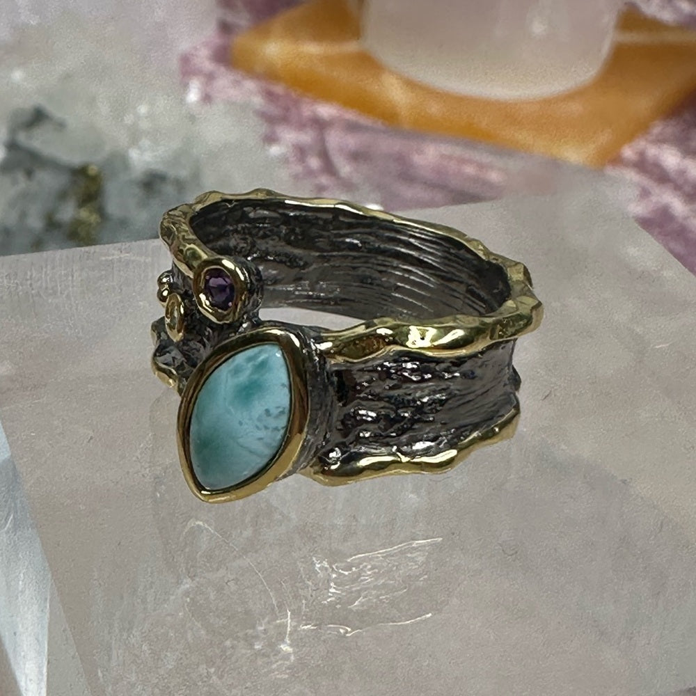 Larimar ring size 9