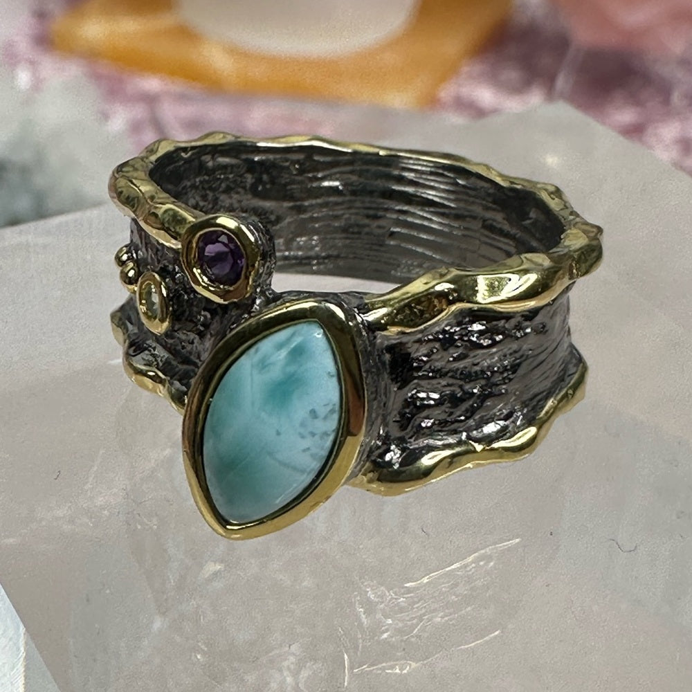 Larimar ring size 9