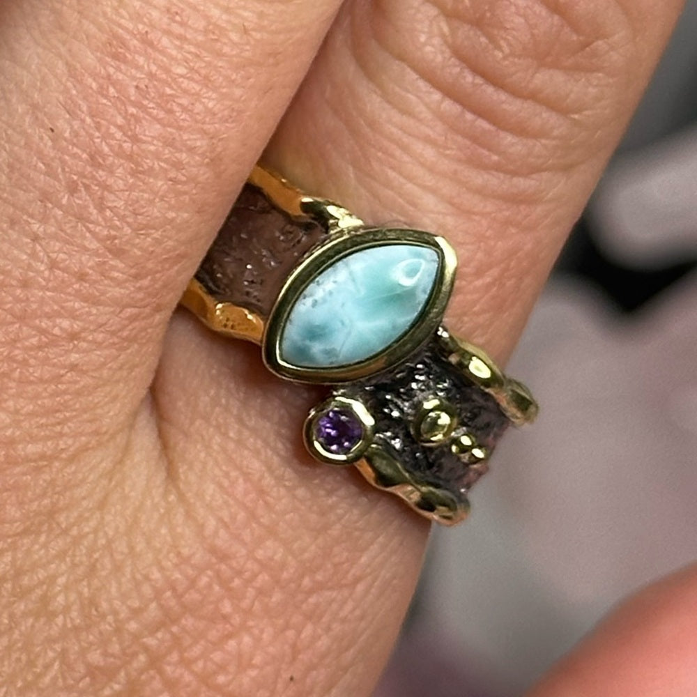 Larimar ring size 9