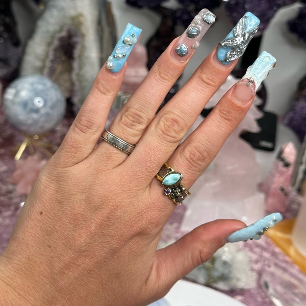 Larimar ring size 9