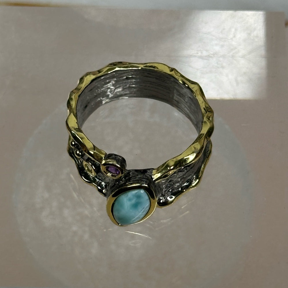 Larimar ring size 9