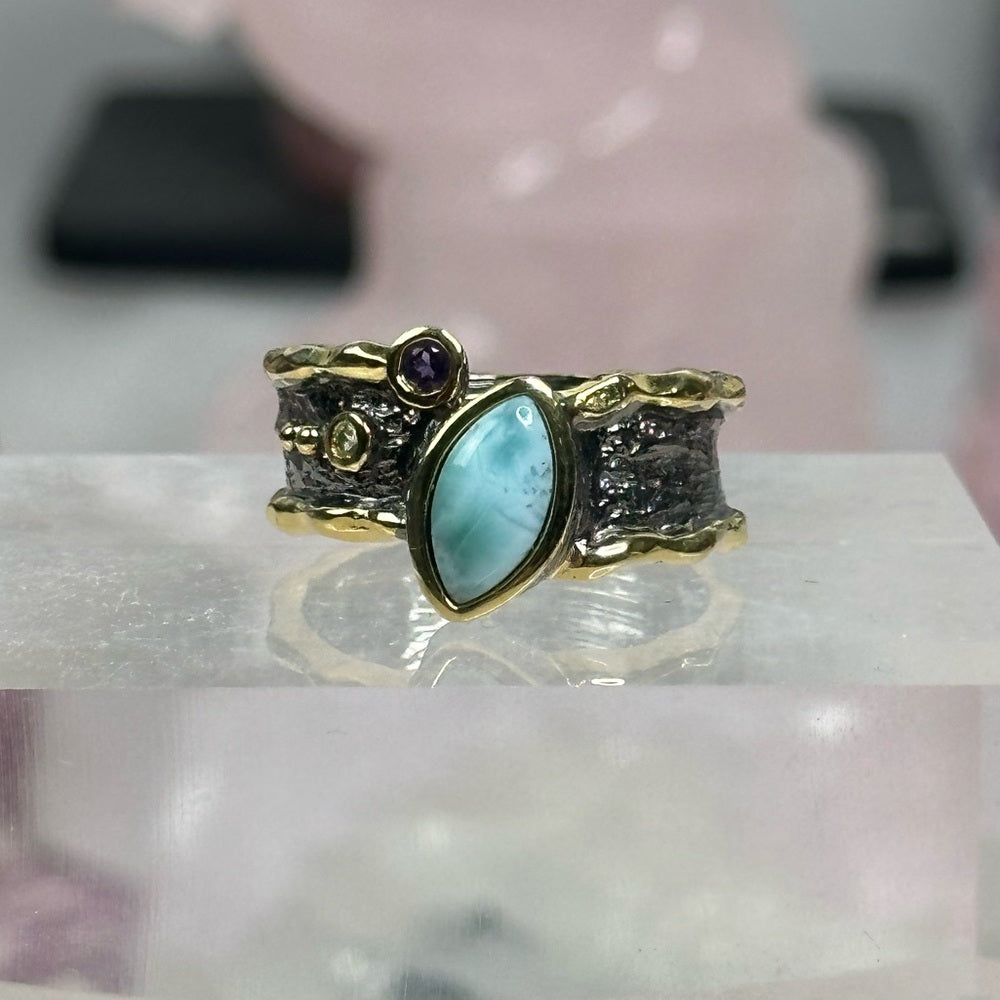 Larimar ring size 9