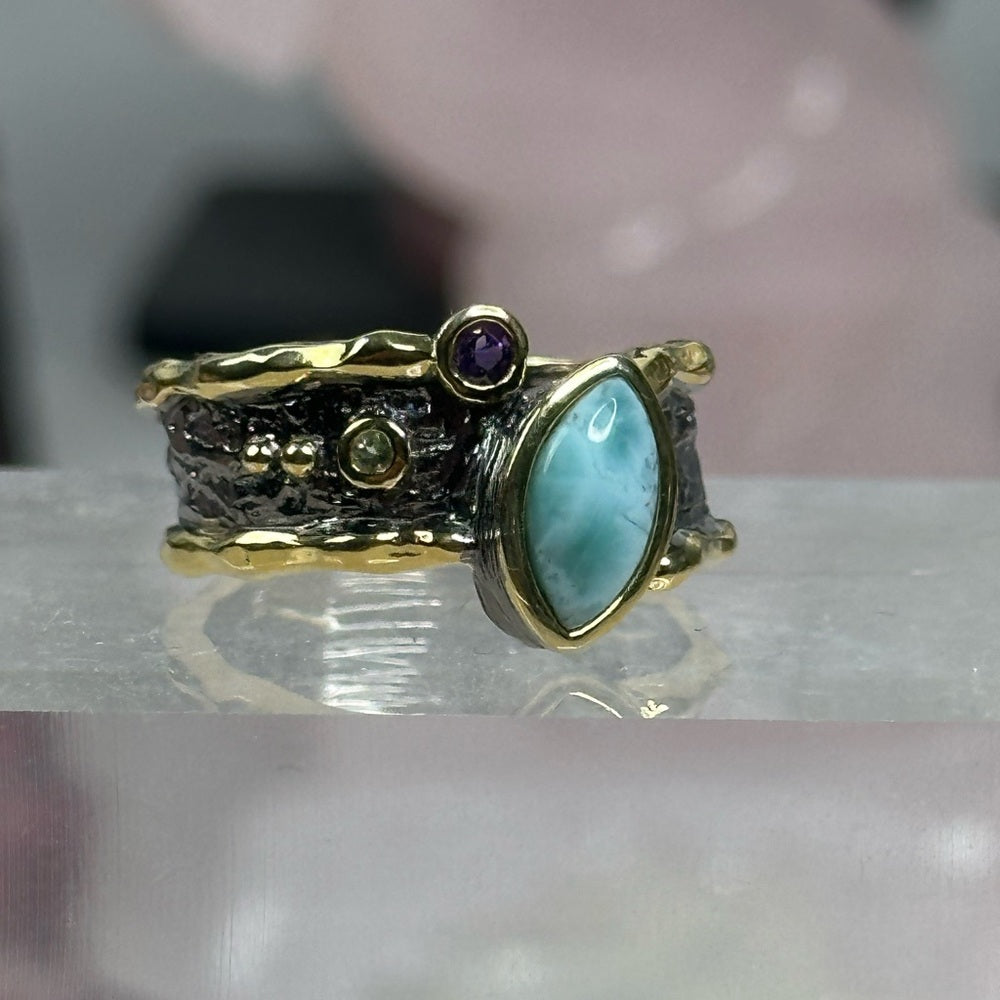 Larimar ring size 9