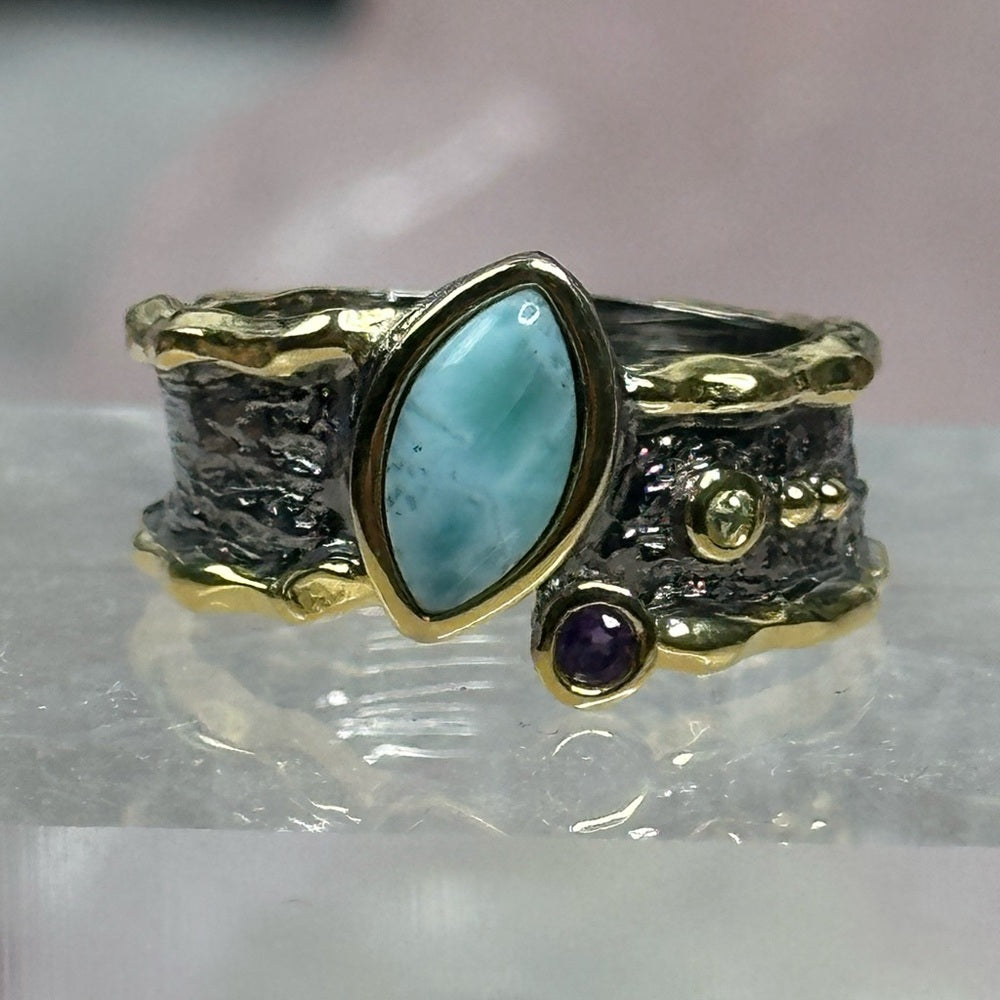 Larimar ring size 9