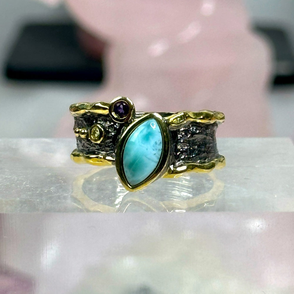 Larimar ring size 9