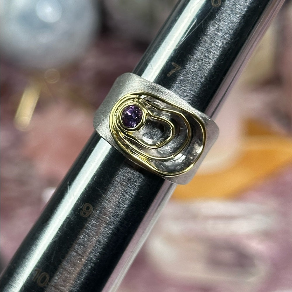 Amethyst ring size 8