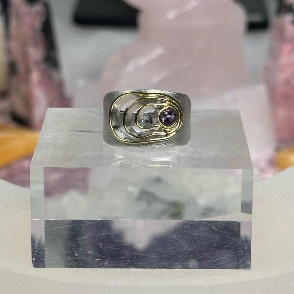 Amethyst ring size 8