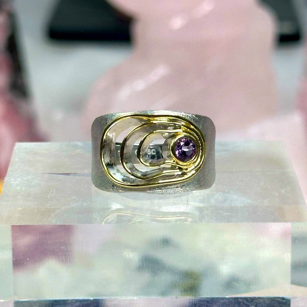Amethyst ring size 8