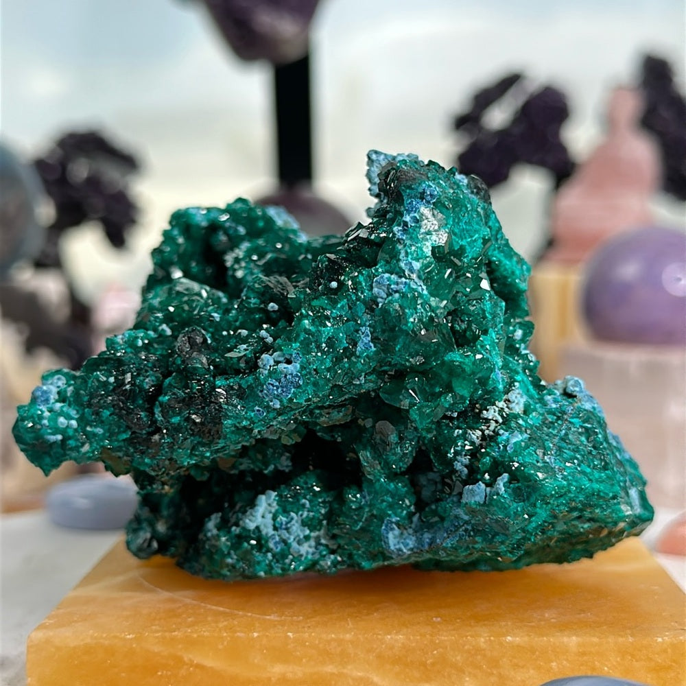 Dioptase W. Chrysocolla From Congo DCC01