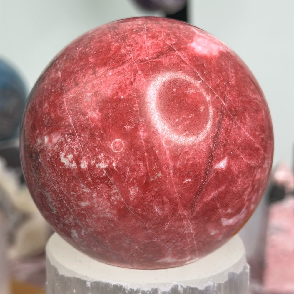 Thulite Sphere from Norway ❤️🔥🐦‍🔥 TSN01