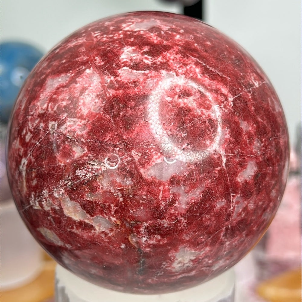 Thulite Sphere from Norway ❤️🔥🐦‍🔥 TSN02