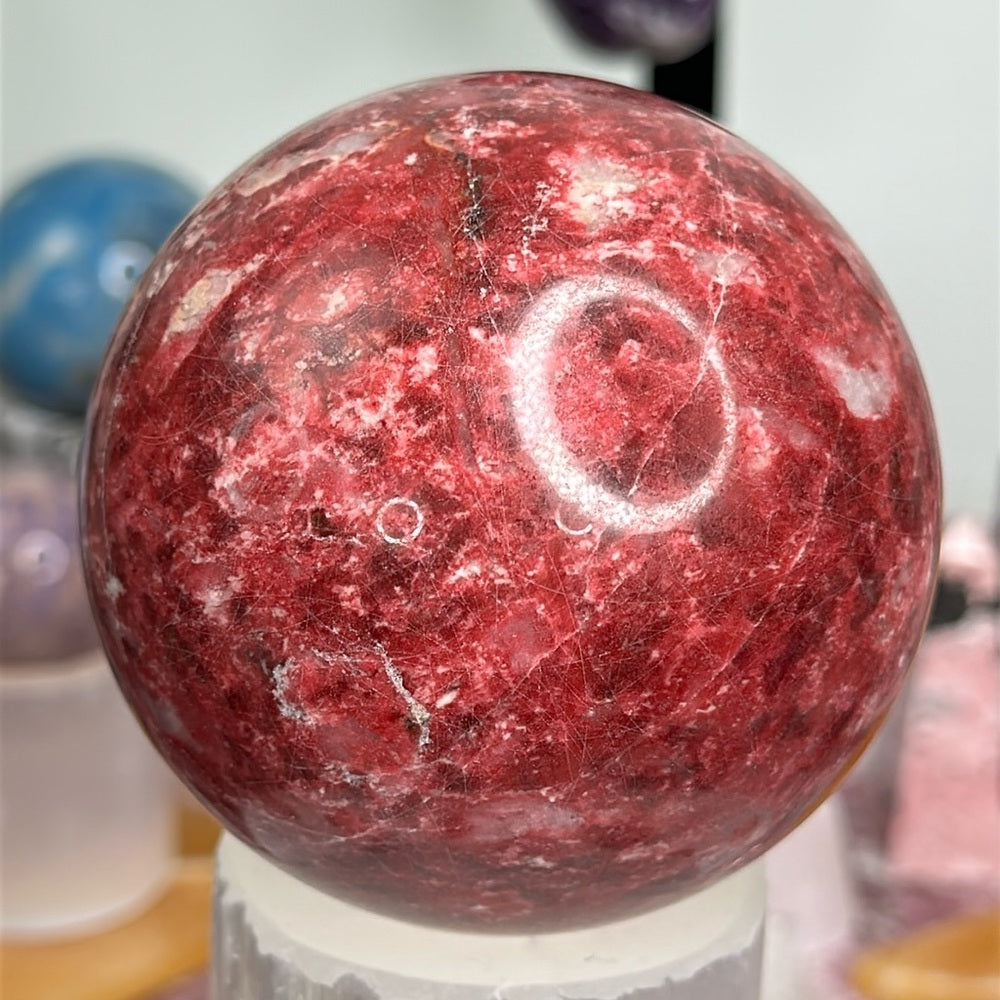 Thulite Sphere from Norway ❤️🔥🐦‍🔥 TSN02
