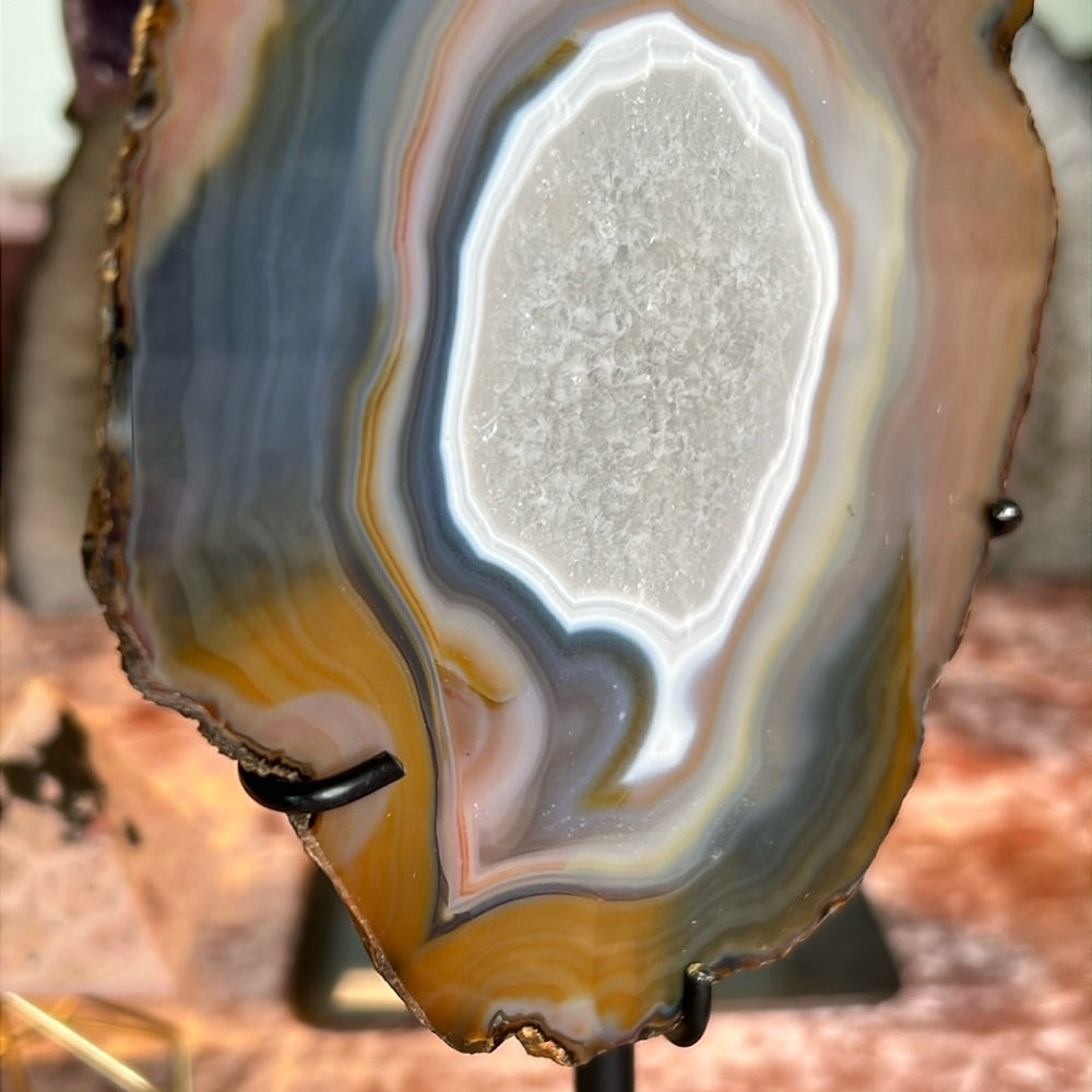 Polished Agate Cotton Candy ✨🌸🩵 PAC01