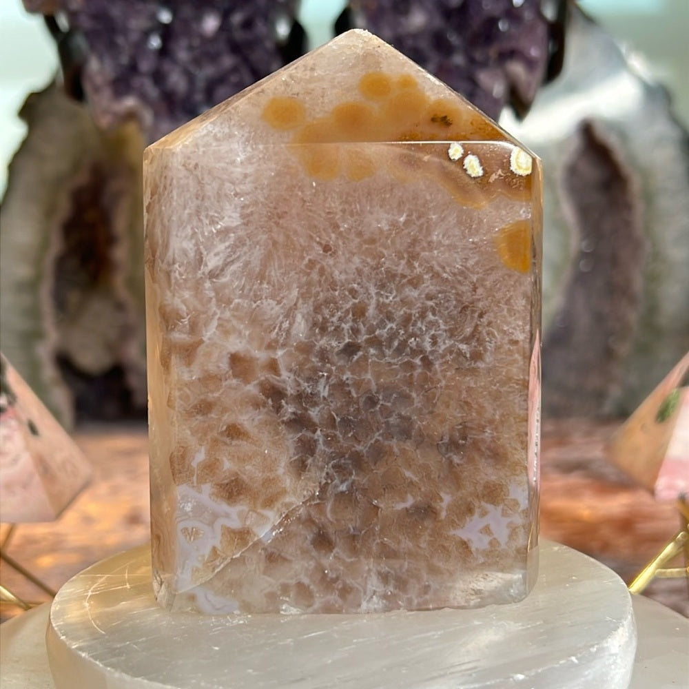 Blue Agate Tower from Brazil 🩵✨ BAT01