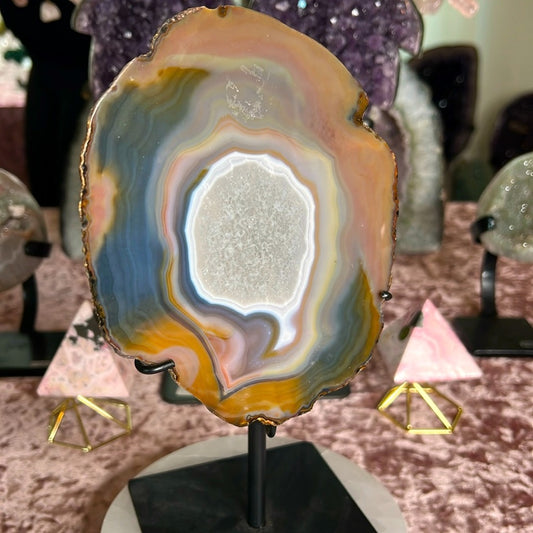 Polished Agate Cotton Candy ✨🌸🩵 PAC01