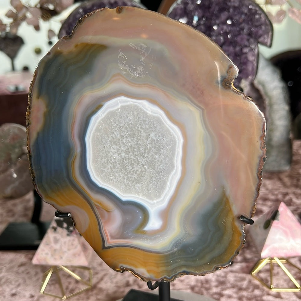 Polished Agate Cotton Candy ✨🌸🩵 PAC01