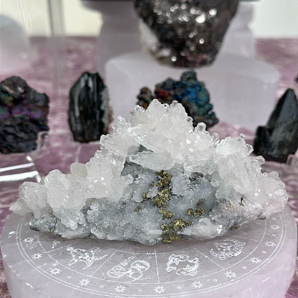 Calcite with Pyrite from Mexico 🤍🫧☁️ CPM01