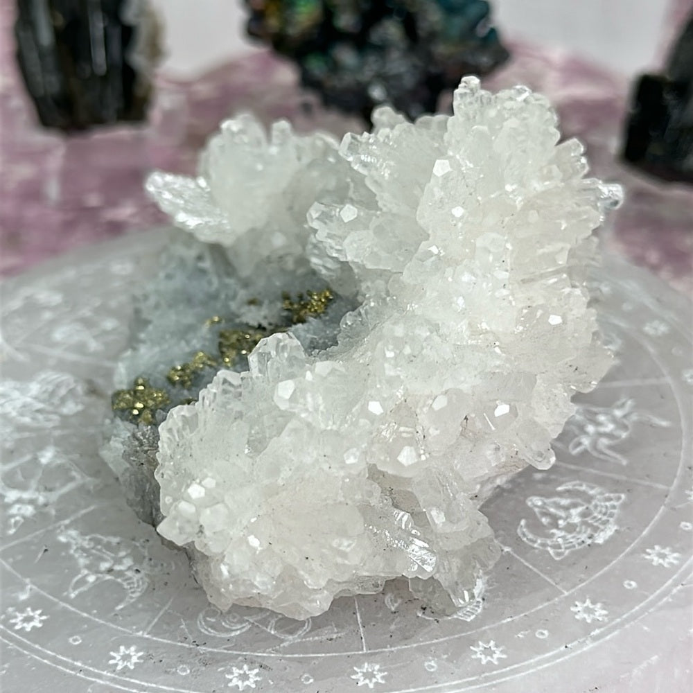 Calcite with Pyrite from Mexico 🤍🫧☁️ CPM01