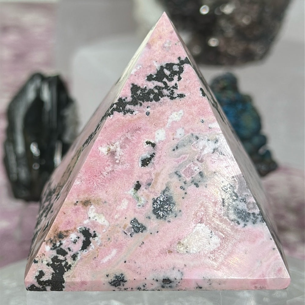 Large Rhodonite Pyramid From Peru - RPP3 🌸