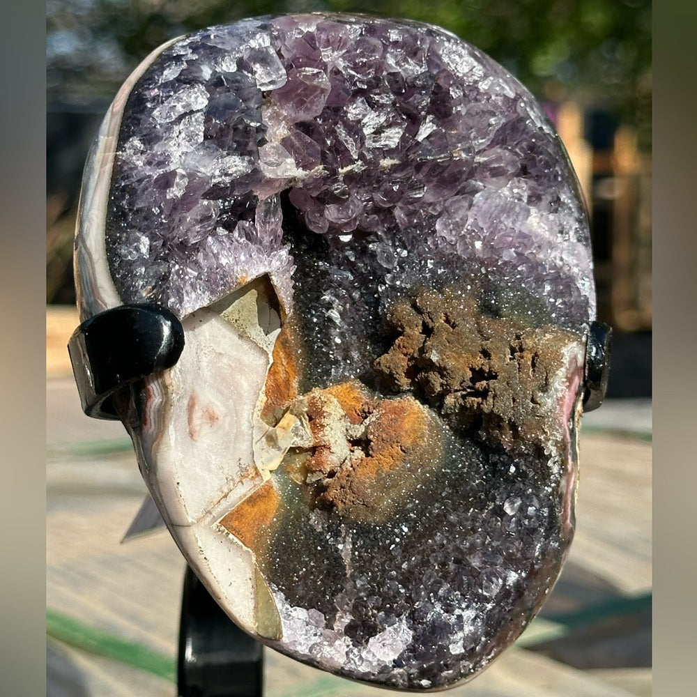 Rainbow Amethyst with Special Formation Calcite 💜🌈 RAS01