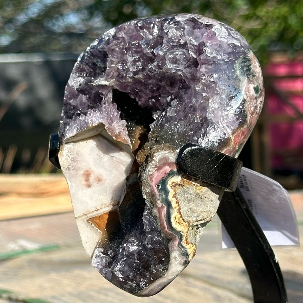 Rainbow Amethyst with Special Formation Calcite 💜🌈 RAS01