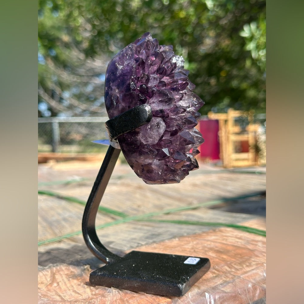 Amethyst Crystal Cluster on Stand  💜🌈