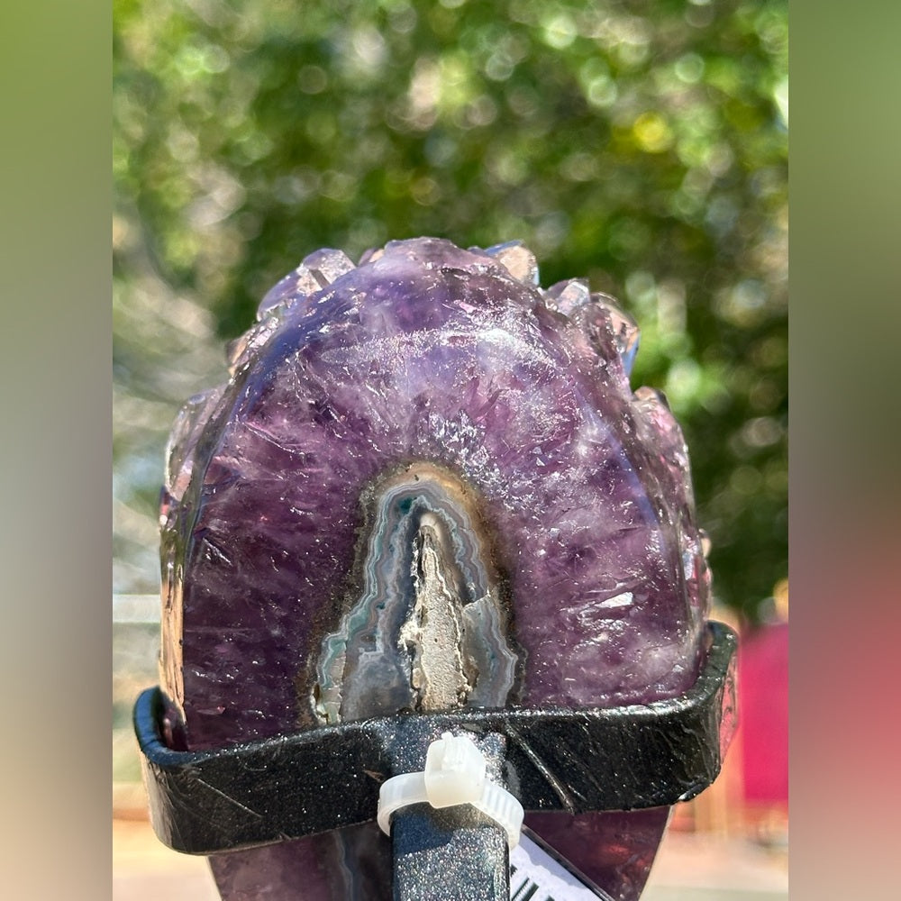 Amethyst Crystal Cluster on Stand  💜🌈