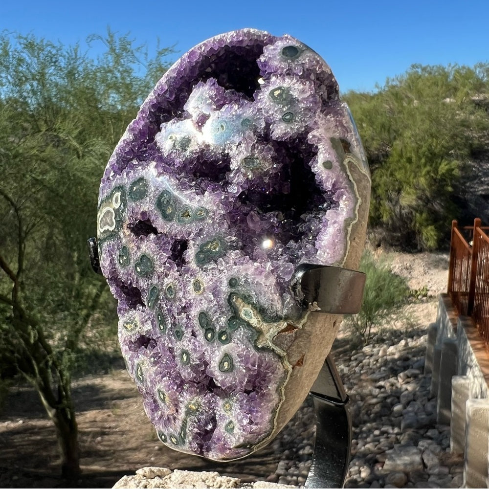 Amethyst with Green Stalactite 💜💎 AGS03