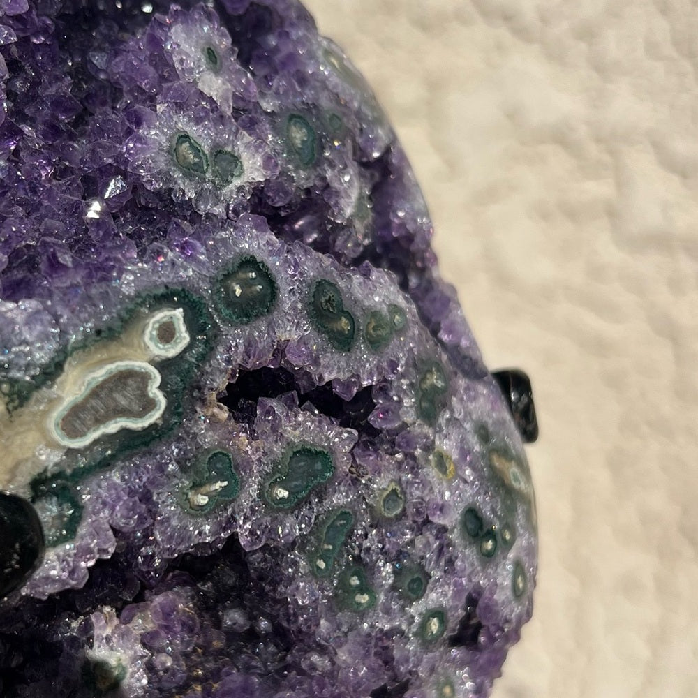 Amethyst with Green Stalactite 💜💎 AGS03