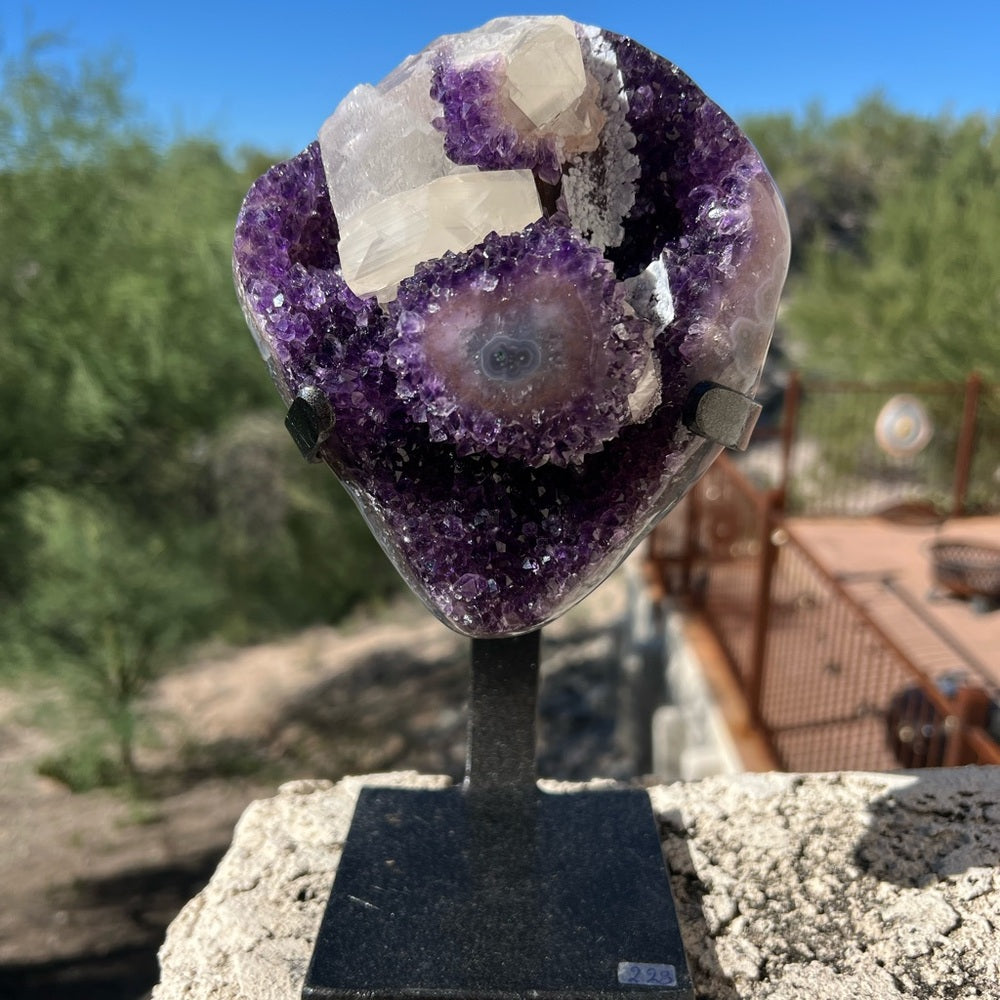 Purple Amethyst with Calcite 💜💎 PAC09