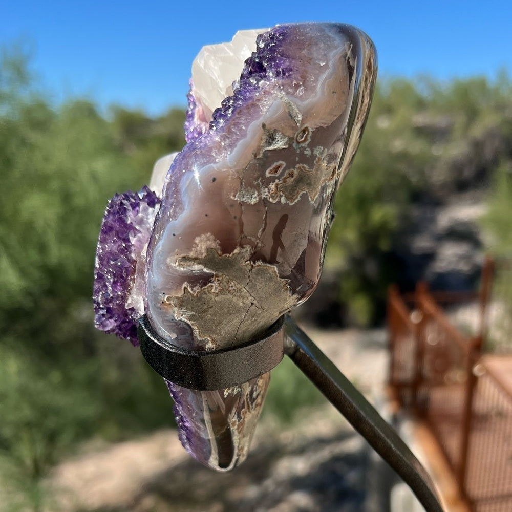 Purple Amethyst with Calcite 💜💎 PAC09