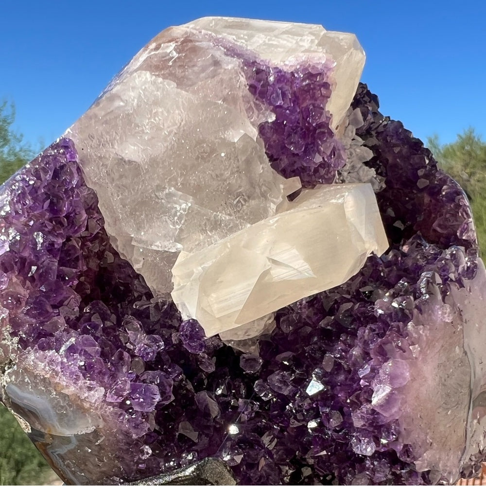 Purple Amethyst with Calcite 💜💎 PAC09
