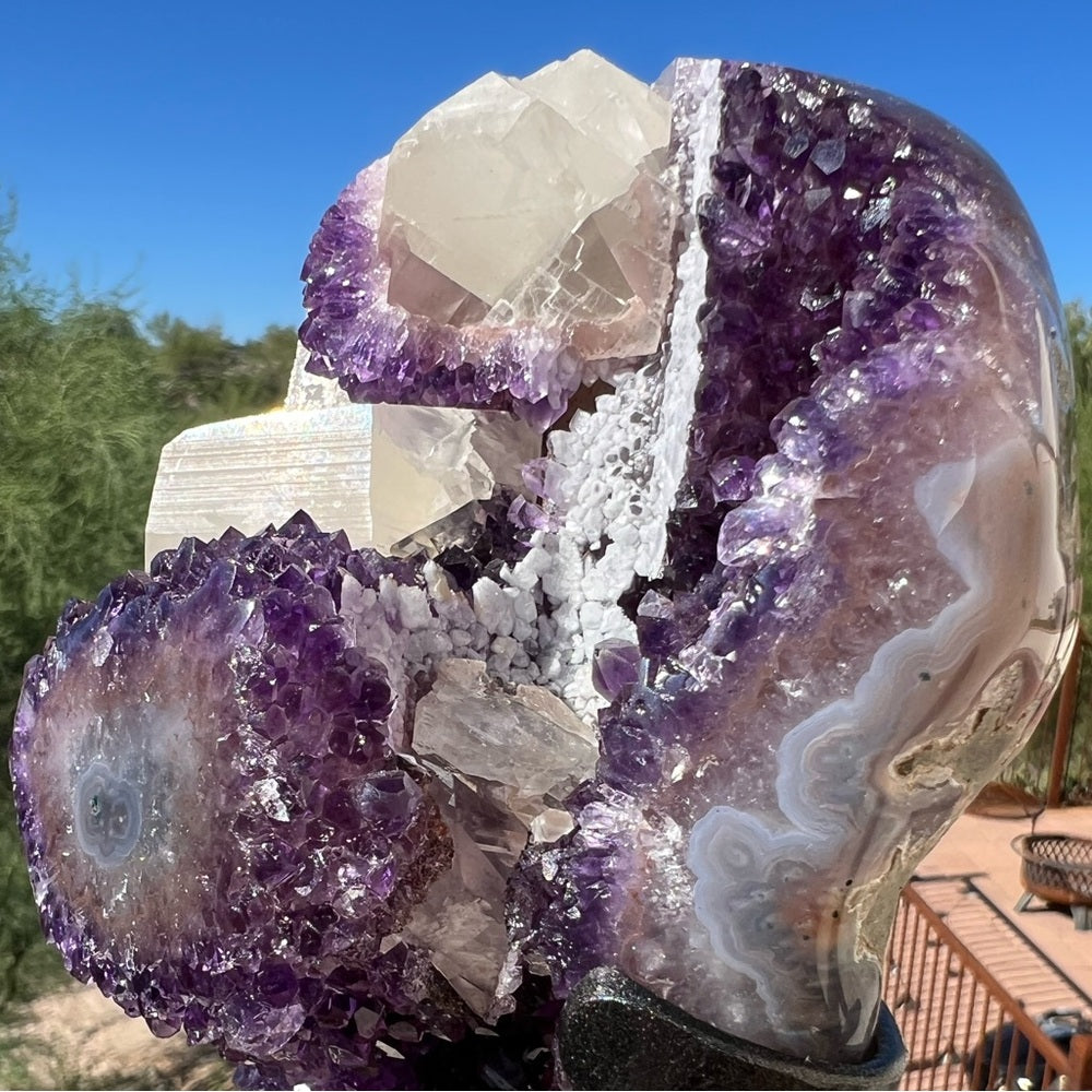 Purple Amethyst with Calcite 💜💎 PAC09