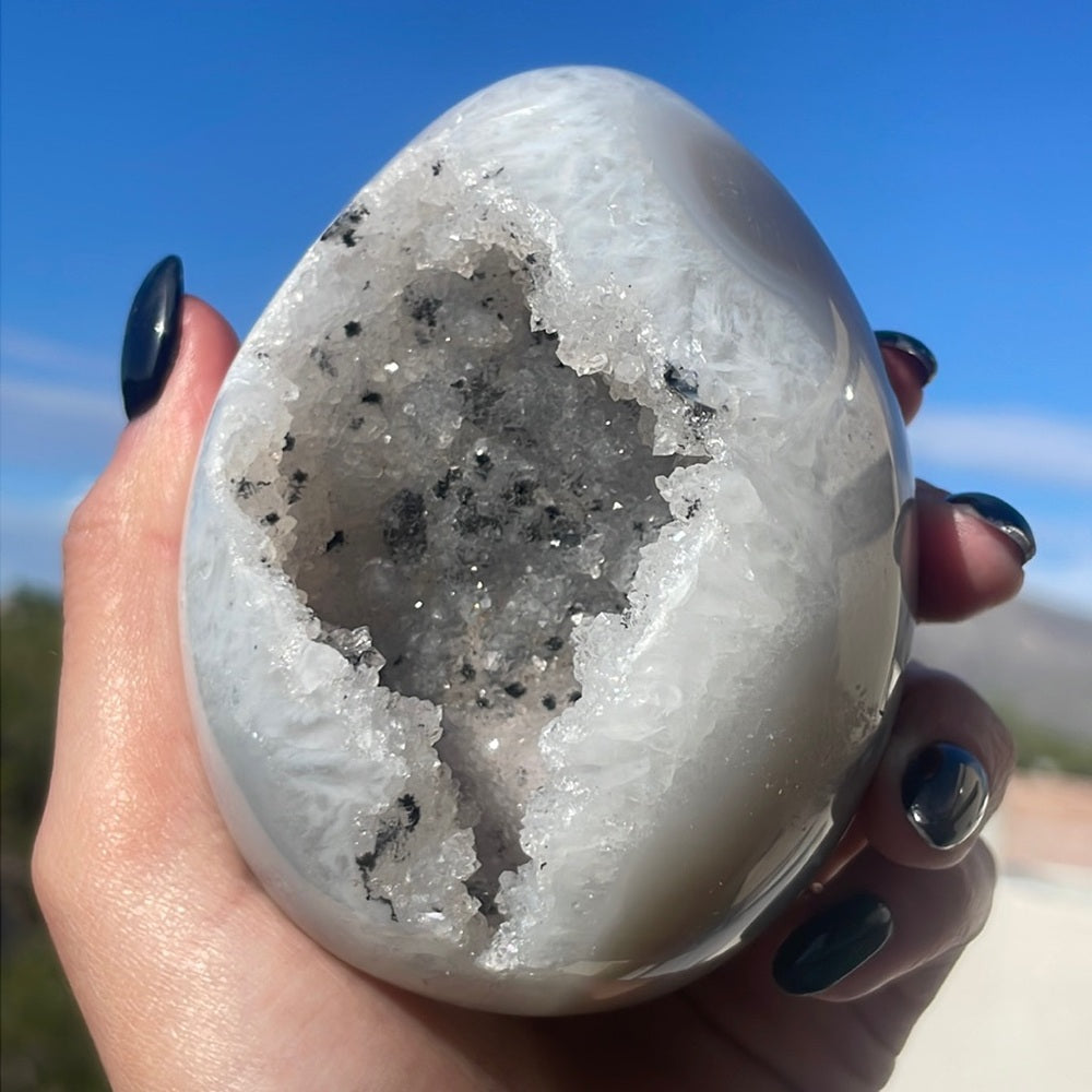 Druzy Egg 💎✨🤍 DE01